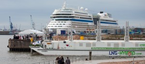 Weltpremiere: AIDAsol erstmals mit emissionsarmem Strom aus LNG beliefert / Pressebild: AIDAsol  Copyr_Becker_Marine_Systems