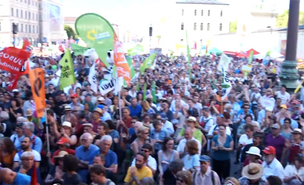 G7-Demo: 40.000 bei der größten Münchner Demo seit Jahrzehnten