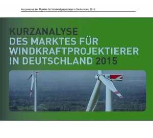 Aktuelle Marktstudie "Kurzanalyse des Marktes für Windkraftprojektierer in Deutschland 2015"