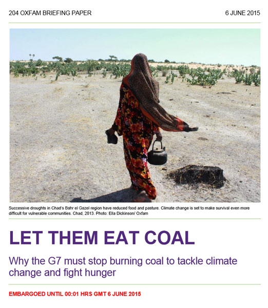 LET THEM EAT COAL Why the G7 must stop burning coal to tackle climate change and fight h unger