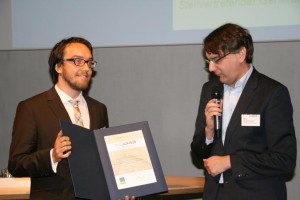 Eric Mauky erhält den Biogas-Innovationspreis der Deutschen Landwirtschaft 2015 Edith Kahnt-Ralle (DLV)