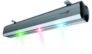 Mehrfarbigkeit sorgt für optimale Sichtbarkeit: tireXpert projiziert neben roten auch grüne oder sogar blaue Laserlinien. Kunden können die Farben der Lasermodule für optimale Sichtbarkeit auf seinem Material wählen. Außerdem lassen sich Module unterschiedlicher Farbe sich frei kombinieren, um die Verwendung verschiedener Materialien oder Abfolgen von Arbeitsschritten zu visualisieren. / Pressebild: LAP