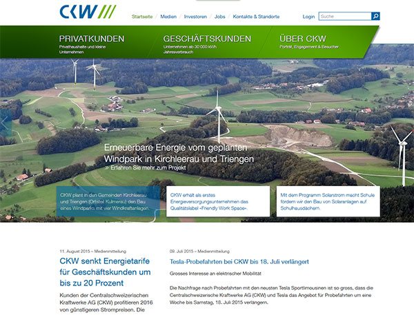 Internetseite: https://www.ckw.ch/