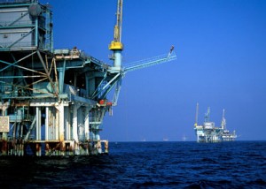 Offshore Oelbohrtuerme  / Pressebild
