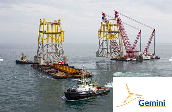 Plaatsing jackets / Pressebild: http://geminiwindpark.nl
