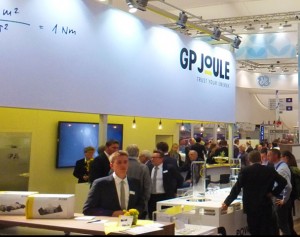 Messestand von GP Joule auf der HUSUM Wind 2015 / Foto: HB