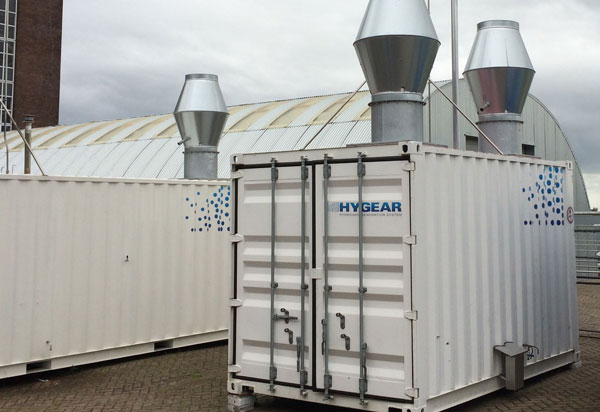 Anlagenprototyp des Projetpartners HYGEAR / Pressebild: DLR