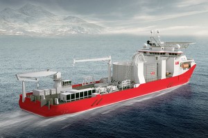 Illustration des Kabellegeschiffs / Pressebild: ABB