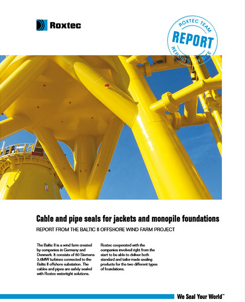 Roxtec Mitarbeit am EnBW Baltic 2 Projekt (Link zum ausführlichen Report in englischer Sprache)