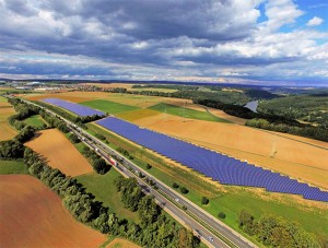 Luftbild Solarpark Marktheidenfeld mit 6.7 MWp, A3 (Quelle: Main-Spessart-Solar)