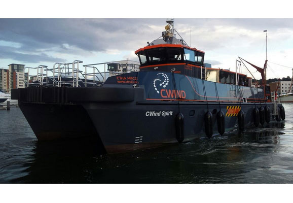 CWind Spirit: CWind erweitert Flotte und tauft neuestes Arbeitsboot / Pressebild