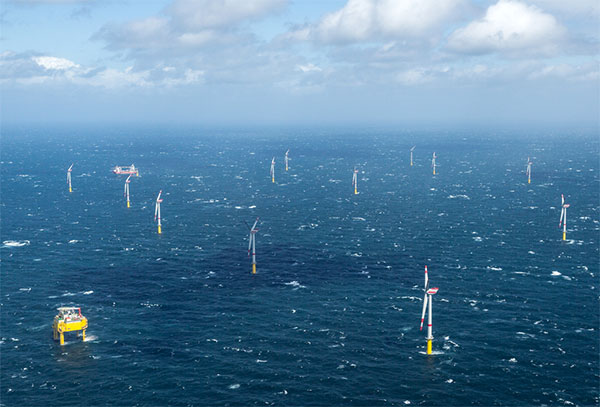 Der Windpark Global Tech 1 kann 445.000 Haushalte mit umweltfreundlichem Strom versorgen. / Pressebild: ENTEGA