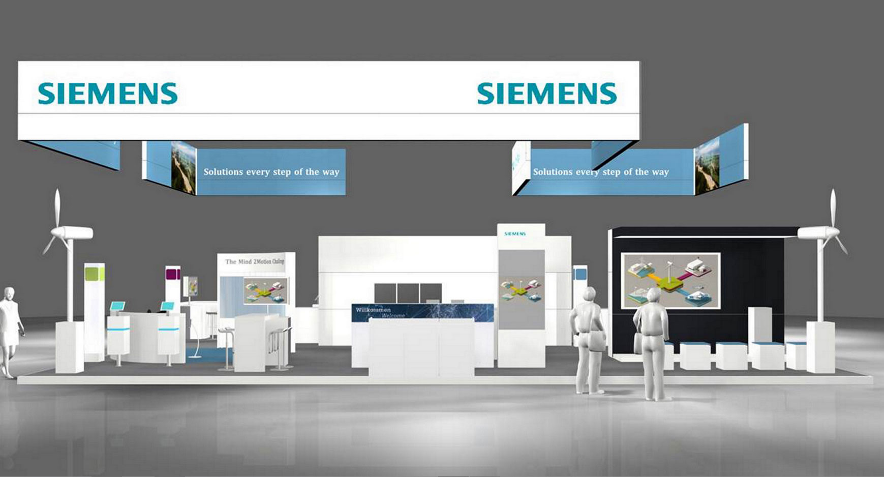 Auf Stand M01 in Pavillon 1, Paris Expo, Porte de Versailles gibt das Unternehmen Einblicke in seine Innovationen zur Kostensenkung bei der Windenergie. / Pressebild: Siemens
