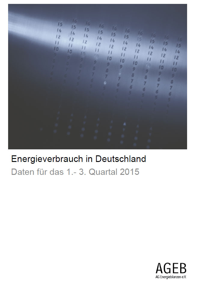Energieverbrauch in Deutschland Daten für das 1. - 3. Quartal 2015