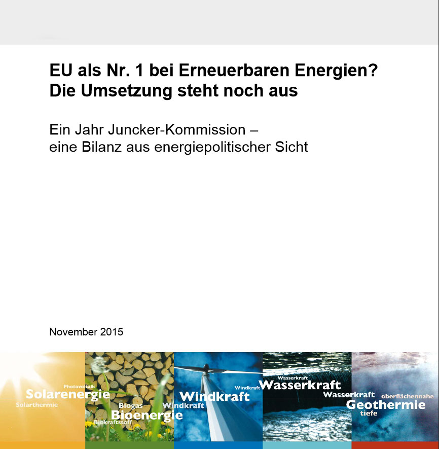 EU als Nr. 1 bei Erneuerbaren Energien?