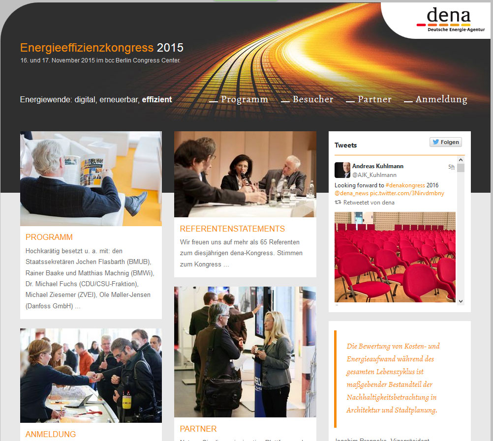 dena-Energieeffizienzkongress 2015