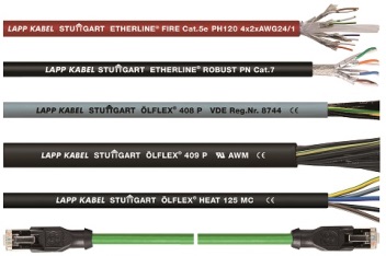 Die Stuttgarter Lapp Gruppe stellt auf der Messe SPS IPC Drives in Nürnberg zahlreiche Neuheiten und Weiterentwicklungen für den Maschinen- und Anlagenbau vor. / Pressebild: LappKabel