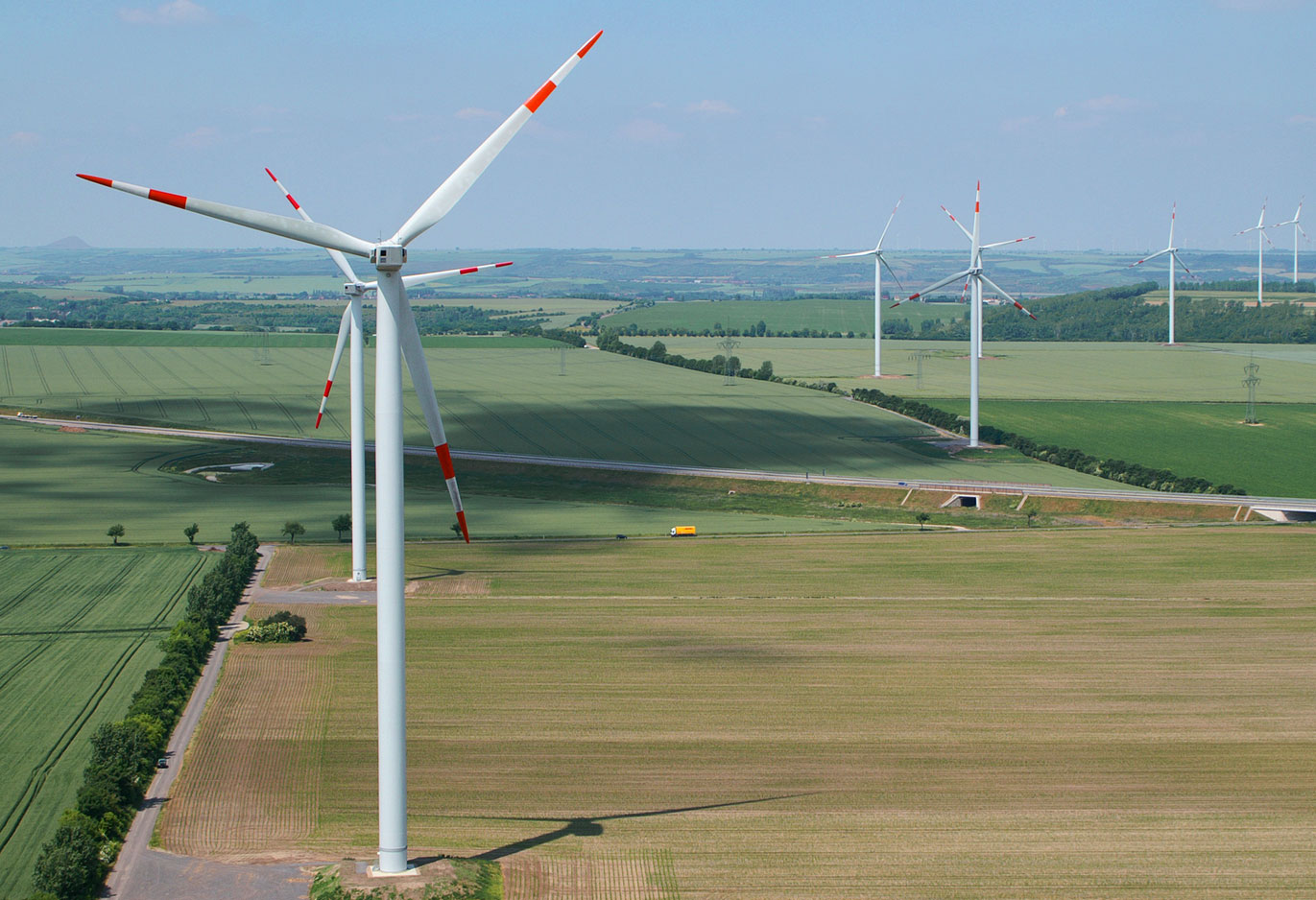 Rundum gewartet und optimiert: Ab Januar hat die seebaWIND Service GmbH den Windpark Esperstedt-Obhausen unter Vertrag. / Pressebild: seebaWIND