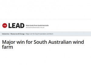 SOUTH Australia has reaffirmed its position as a renewable energy powerhouse following the awarding of a major contract to a wind farm in the state’s Mid North.