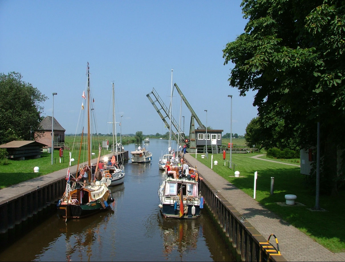 Die Gieselau-Schleuse zwischen Eider und NOK / Foto: HB