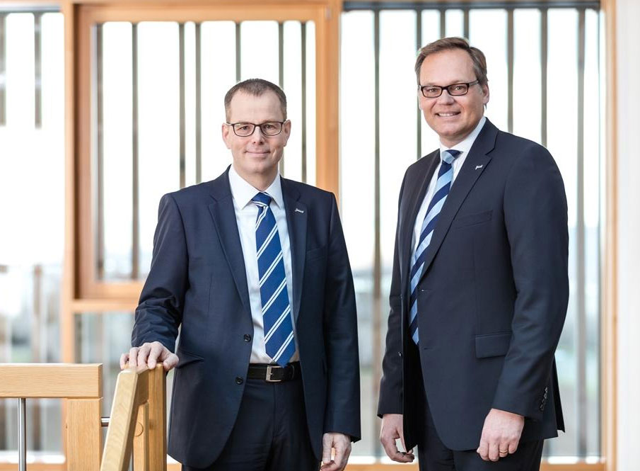 Leiten gemeinsam das juwi-Deutschlandgeschäft: Die beiden Geschäftsführer der juwi Energieprojekte GmbH Thomas Broschek (links) und Thomas Kubitza (rechts). Bildquelle juwi