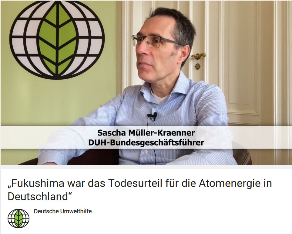 Vor 30 Jahren kam es zur Nuklearkatastrophe in Tschernobyl, im März 2011 explodierten drei Reaktoren im japanischen Fukushima und lösten Kernschmelzen aus. Ein Gespräch mit DUH-Bundesgeschäftsführer Sascha Müller-Kraenner über den deutschen Atomausstieg und Fehler, die sich nie wiederholen dürfen.
