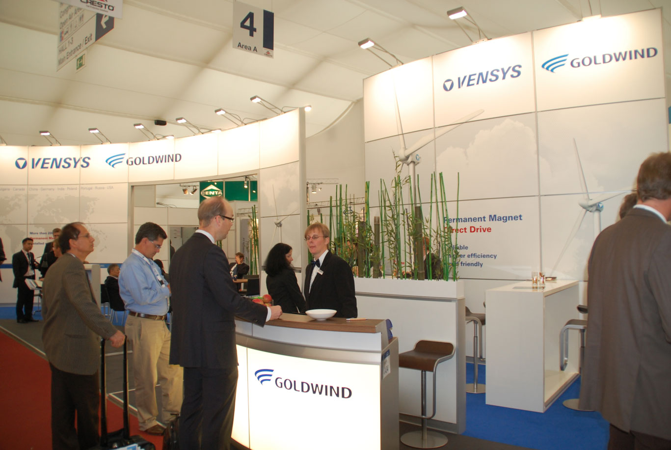 Messestand Goldwind / Foto: HB