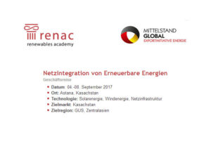 Energiewende "made in Germany" trifft auf Zukunftsenergie in Kasachstan