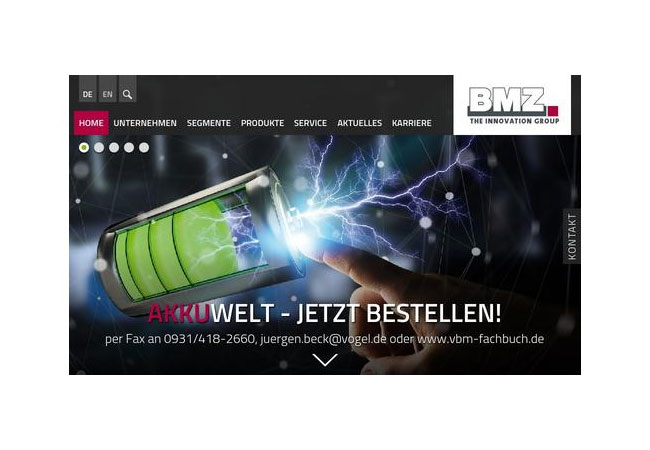 Pressebild: Internetseite von BMZ