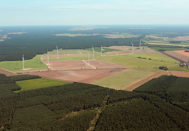 Pressebild: VSB Sabowind Windpark Luko im Bau