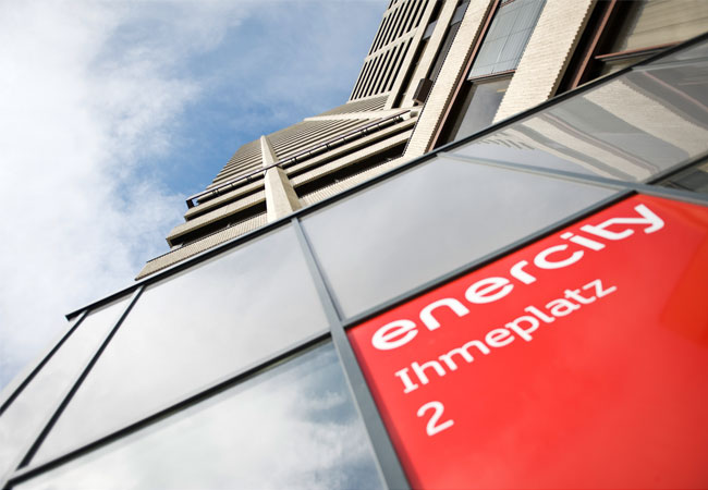 Pressebild: Die Hauptverwaltung von enercity befindet sich im Ihmezentrum, am Ihmeplatz 2 in Hannover.