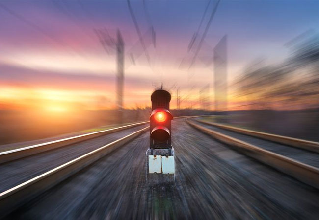 Pressebild: PRBX Railway signal blur