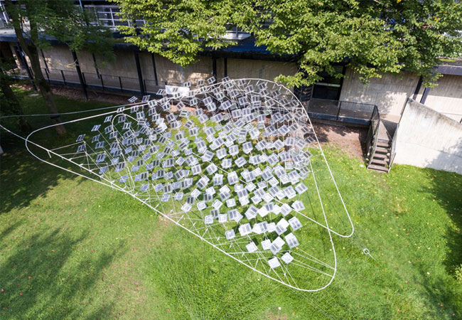 Pressebild: Der „Solar Spline“ an der Hochschule in Kassel / © 2017 OPVIUS GmbH