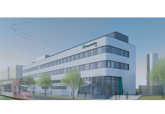 Pressebild: © Foto Fraunhofer ISE Visualisierung des »Zentrums für höchsteffiziente Solarzellen« in der Berliner Allee auf dem Campus des Fraunhofer-Instituts für Solare Energiesysteme ISE.
