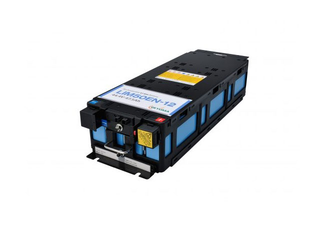Pressebild: Lithium-Ionen-Batteriemodul LIM25H-12 von GS YUASA für den industriellen Einsatz.