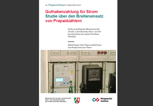 Studie: Guthabenzahlung für Strom Studie über den Breiteneinsatz von Prepaidzählern