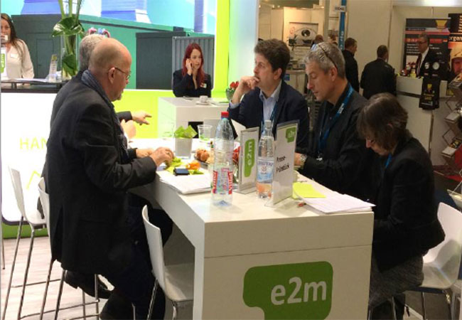 Pressebild: e2m-Pressefrühstück auf der Biogas Convention