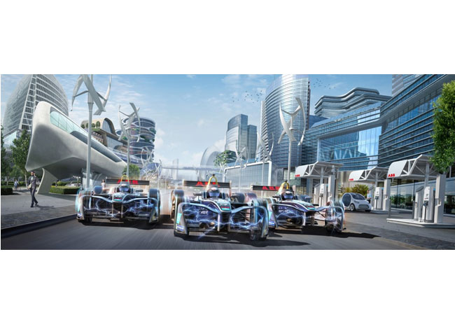 Pressebild: ABB und Formel E schreiben gemeinsam die Zukunft der Elektromobilität