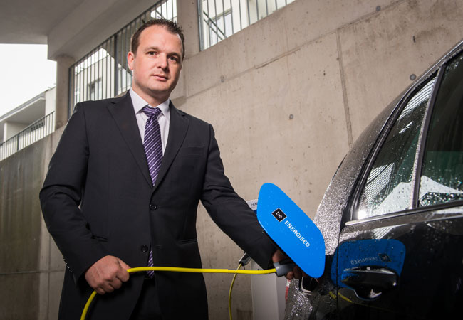 Foto: Auf der E-World mit dabei: has.to.be mit der mehrfach ausgezeichneten E-Mobilitätslösung be.ENERGISED. Freut sich auf die E-World: Martin Klässner, CEO der has.to.be gmbh Fotocredit: © Lorenz Masser / has.to.be gmbh; Abdruck honorarfrei