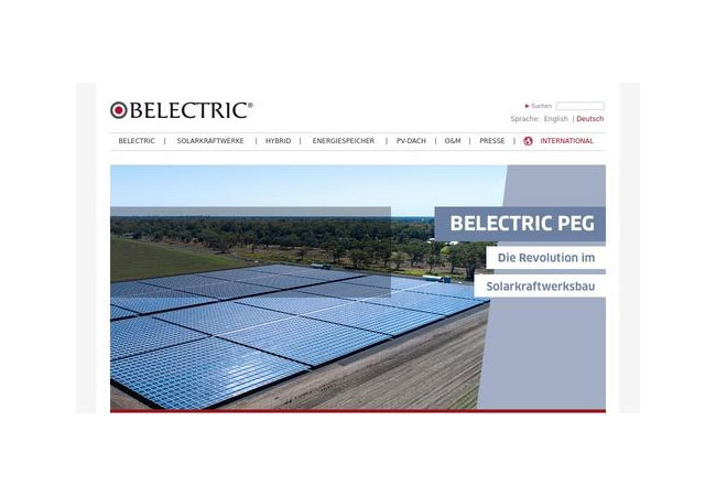 Internetauftritt: www.belectric.com