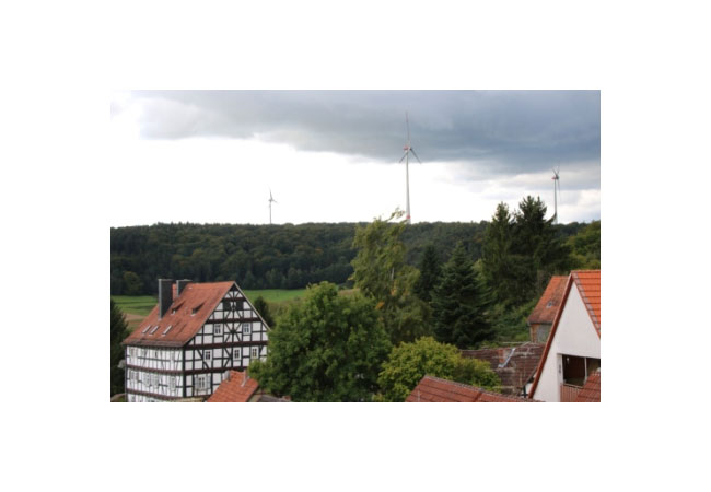 Pressebild: Rauschenberg mit Windkraftanlagen / Bildquelle: Stadt Rauschenberg