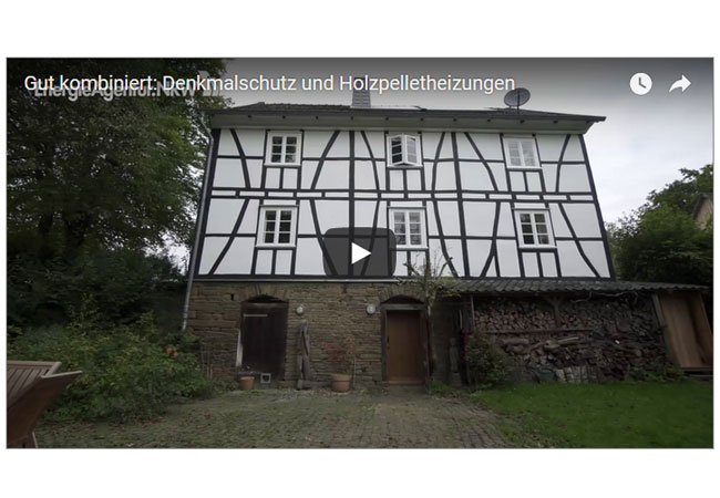 Videobild: Gut kombiniert: Denkmalschutz und Holzpelletheizungen