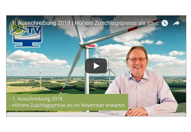 Video: Wind-Turbine.TV zur 1. Ausschreibungsrunde