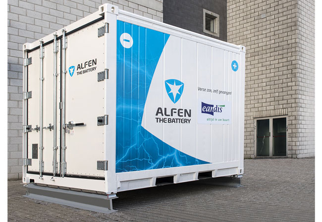 Pressebild: Alfen liefert liefert ein 140-kW-Energiespeichersystem (TheBattery) an Eandis.