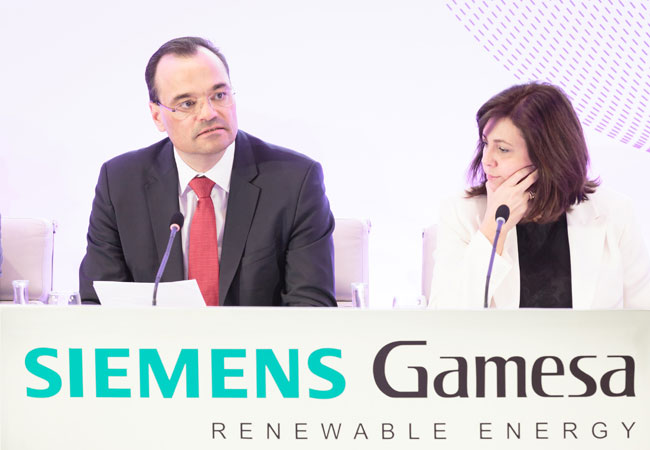 Pressebild: Bestätigung für die Zukunftsstrategie: Siemens Gamesa Renewable Energy erhielt heute während seines Hauptversammlung in Zamudio (Biskaya) breite Zustimmung seiner Aktionäre
