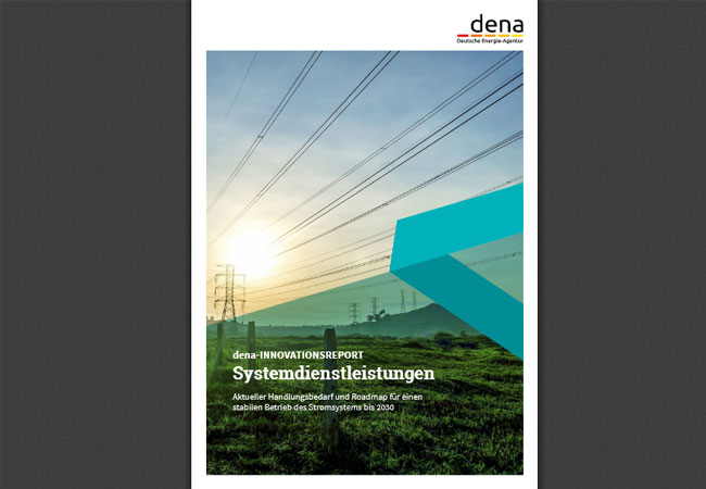 Pressebild: dena-INNOVATIONSREPORT Systemdienstleistungen Aktueller Handlungsbedarf und Roadmap für einen stabilen Betrieb des Stromsystems bis 2030