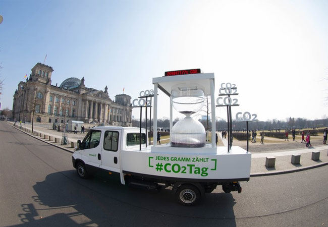Pressebild: CO2-Tag 2018: Am 28. März ist Deutschlands CO2-Budget erschöpft / Zukunft ERDGAS ruft zum zweiten Mal den CO2-Tag aus - in diesem Jahr eine Woche früher als 2017 / ©Kai Bublitz