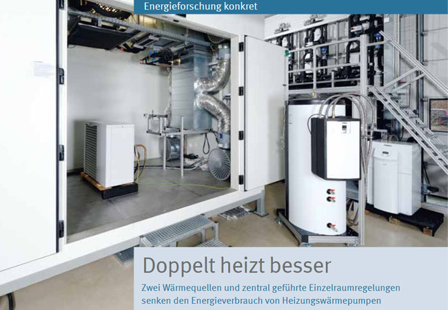 Pressebild: Aufbau des entwickelten Demonstrators für die kombinierte Nutzung von Außen- und Abluft. (© Fraunhofer ISE)