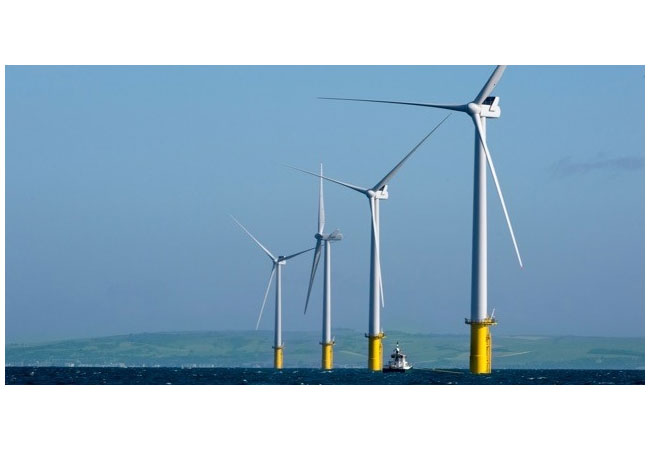 Pressebild: Inbetriebnahme: Alle 116 Turbinen des Offshore-Windparks Rampion speisen Strom ins Netz ein