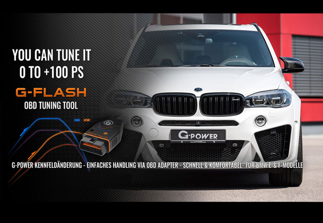 Pressebild: Die revolutionäre OBD-Leistungssteigerung von G-POWER für BMW E- und F-Modelle – einfach, schnell und komfortabel!